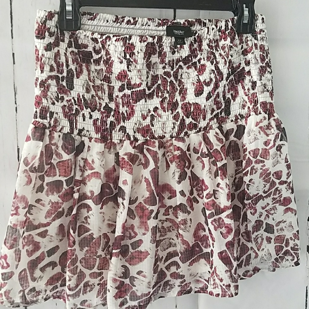 Rouched Mini Skirt